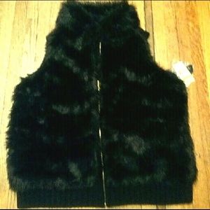 Vest Faux Fur Womens